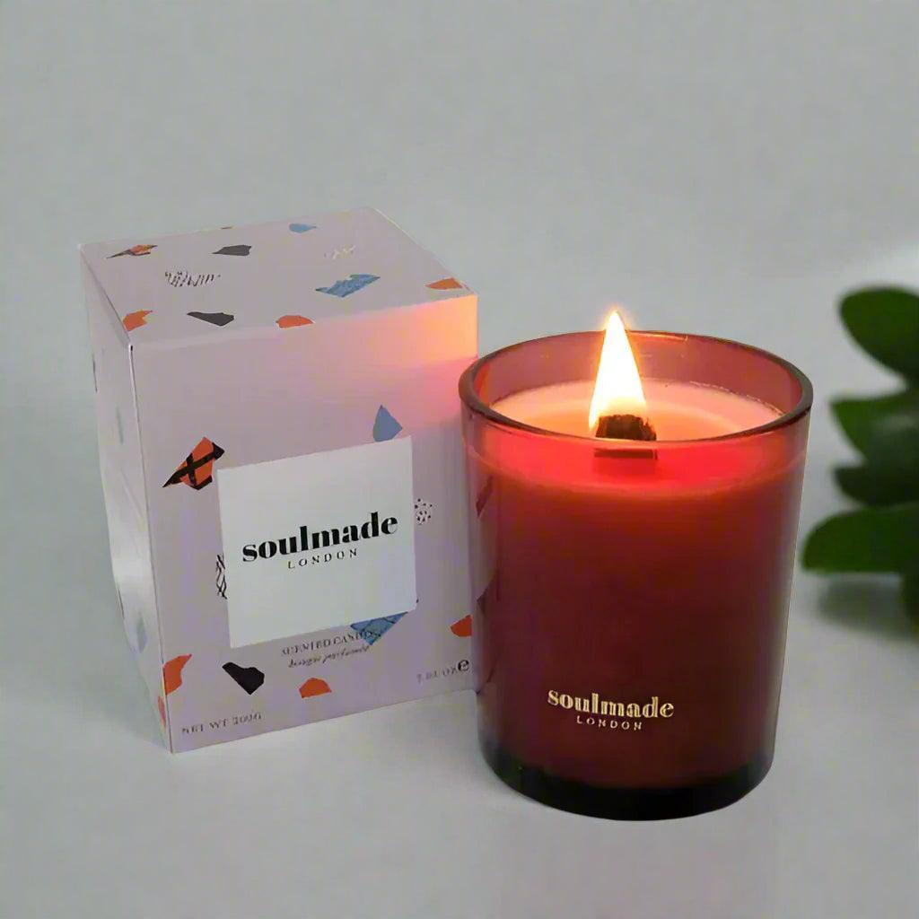 Nectarine & Honey Blossom Candle by Soulmade.