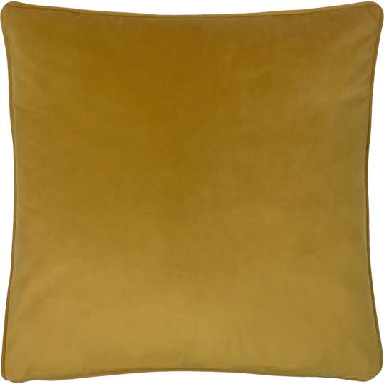 Opulence Soft Velvet Cushion Saffron.