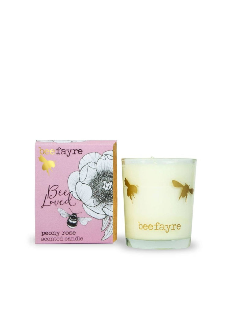 Bee Fayre Peony Rose Small Scented Candle - Persora