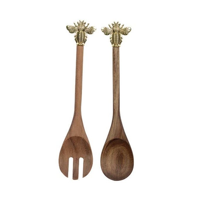 Gold Bee Salad Servers - Persora