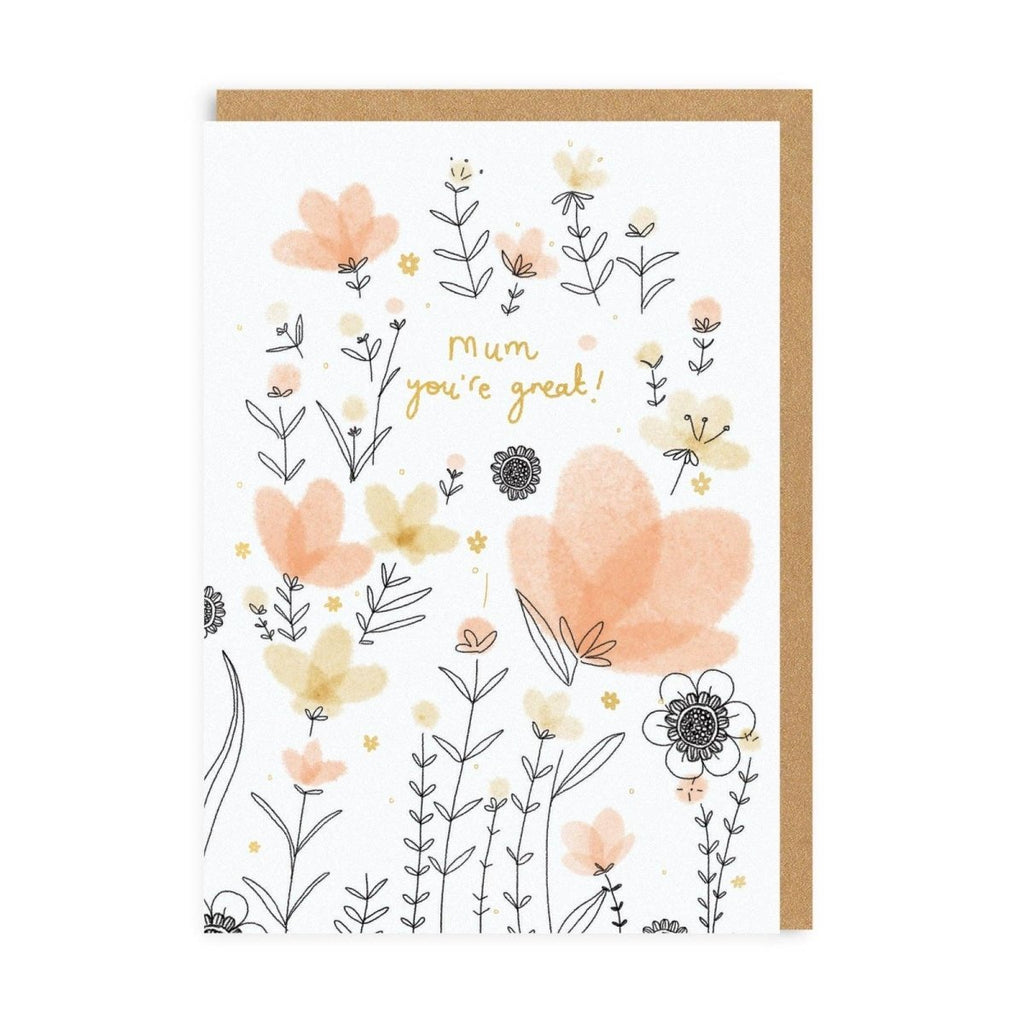 Mum, You're Great! Greeting Card - Persora