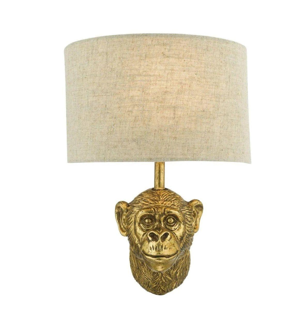 Raul Monkey Wall Light Gold - Persora